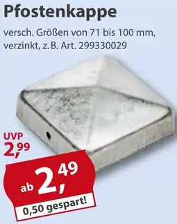 Sonderpreis Baumarkt Pfostenkappe Angebot