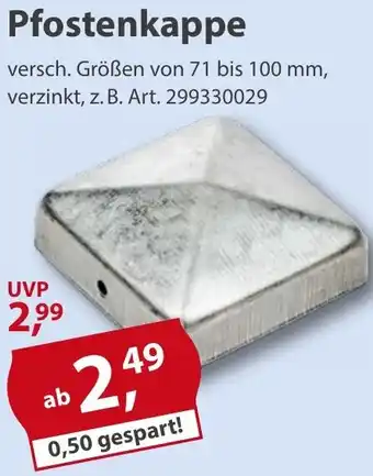 Sonderpreis Baumarkt Pfostenkappe Angebot