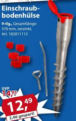 Sonderpreis Baumarkt Einschraubbodenhülse Angebot