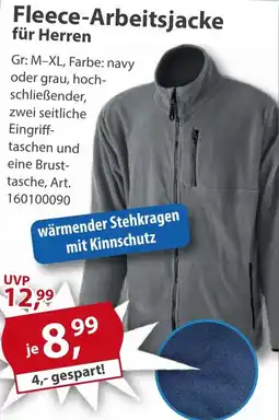 Sonderpreis Baumarkt Fleece-Arbeitsjacke für Herren Angebot