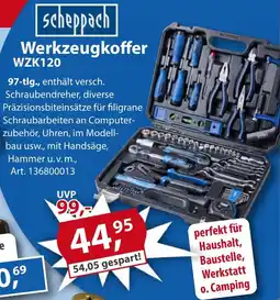 Sonderpreis Baumarkt Scheppach Werkzeugkoffer WZK120 Angebot