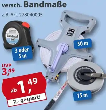 Sonderpreis Baumarkt versch. Bandmaße Angebot