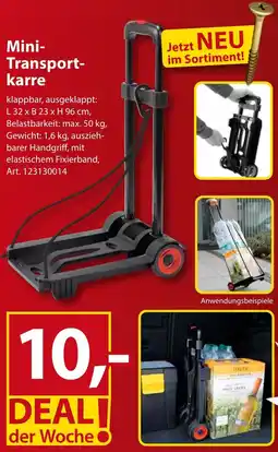 Sonderpreis Baumarkt Mini-Transportkarre Angebot
