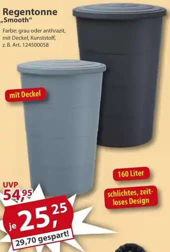 Sonderpreis Baumarkt Regentonne ,,Smooth" Angebot