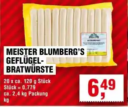 Handelshof MEISTER BLUMBERG'S GEFLÜGEL- BRATWÜRSTE Angebot