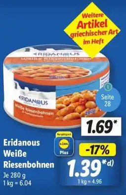 Lidl Eridanous Weiße Riesenbohnen Angebot