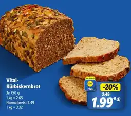 Lidl Vital- Kürbiskernbrot Angebot