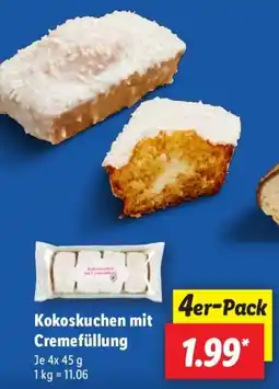 Lidl Kokoskuchen mit Cremefüllung Angebot
