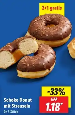 Lidl Schoko Donut mit Streuseln Angebot
