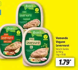 Lidl Vemondo Vegane Levervurst Angebot