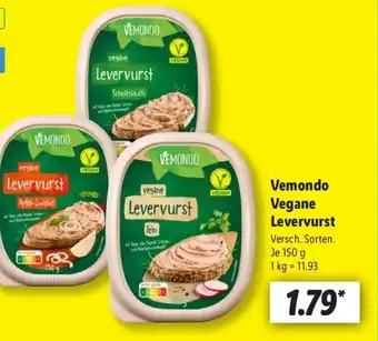 Lidl Vemondo Vegane Levervurst Angebot