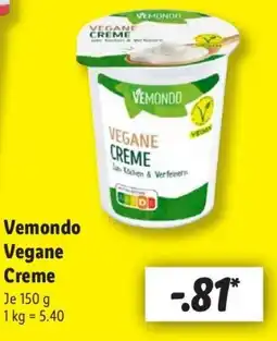 Lidl Vemondo Vegane Creme Angebot