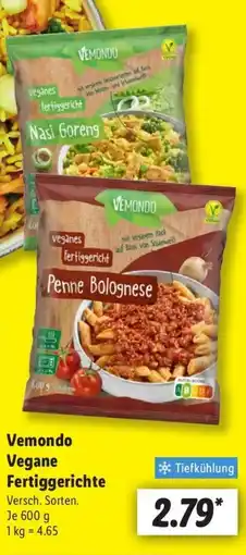 Lidl Vemondo Vegane Fertiggerichte Angebot