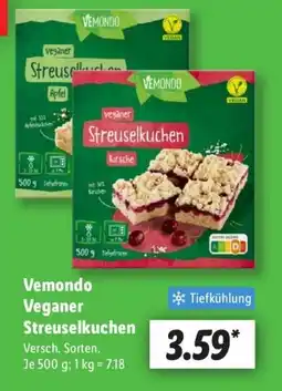 Lidl Vemondo Veganer Streuselkuchen Angebot