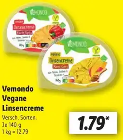Lidl Vemondo Vegane Linsencreme Angebot