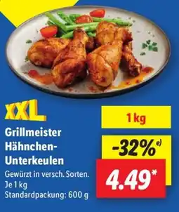 Lidl Grillmeister Hähnchen- Unterkeulen Angebot