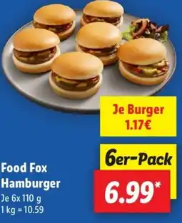 Lidl Food Fox Hamburger Angebot