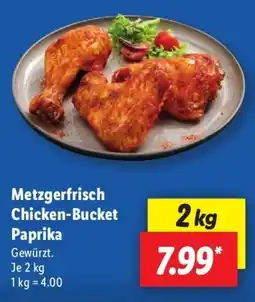 Lidl Metzgerfrisch Chicken-Bucket Paprika Angebot