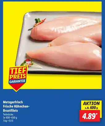 Lidl Metzgerfrisch Frische Hähnchen- Brustfilets Angebot