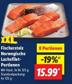 Lidl Fischerstolz Norwegische Lachsfilet- Portionen Angebot
