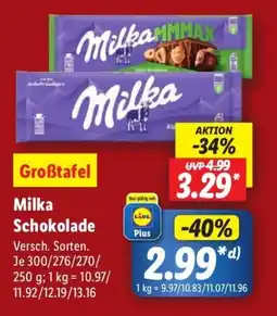 Lidl Milka Schokolade Angebot