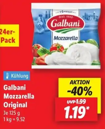 Lidl Galbani Mozzarella Original Angebot