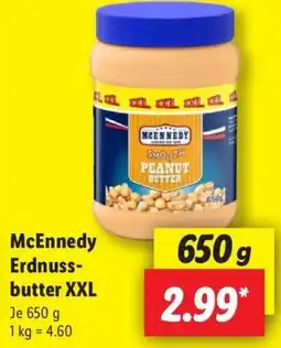 Lidl McEnnedy Erdnuss- butter XXL Angebot