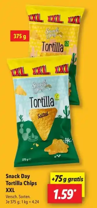 Lidl Snack Day Tortilla Chips XXL Angebot