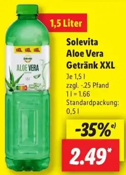 Lidl Solevita Aloe Vera Getränk XXL Angebot