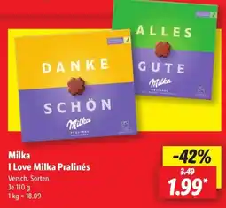 Lidl Milka I Love Milka Pralinés Angebot