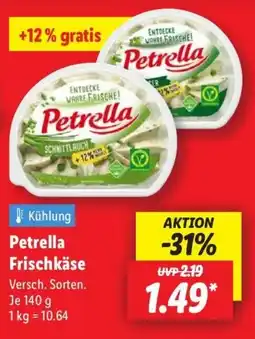 Lidl Petrella Frischkäse Angebot