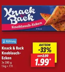 Lidl Knack & Back Knoblauch- Ecken Angebot