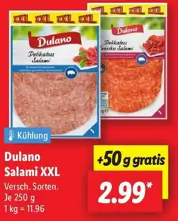 Lidl Dulano Salami XXL Angebot
