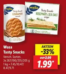 Lidl Wasa Tasty Snacks Angebot