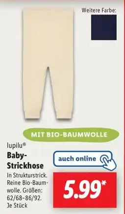 Lidl lupilu Baby- Strickhose Angebot