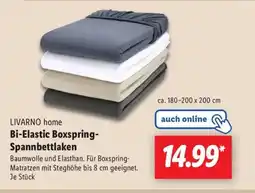 Lidl LIVARNO home Bi-Elastic Boxspring- Spannbettlaken Angebot