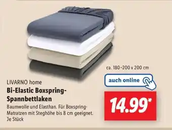 Lidl LIVARNO home Bi-Elastic Boxspring- Spannbettlaken Angebot