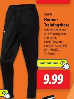 Lidl CRIVIT Herren- Trainingshose Angebot
