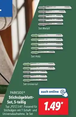 Lidl PARKSIDE Stichsägeblatt- Set, 5-teilig Angebot
