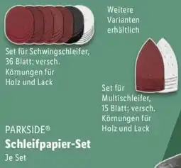 Lidl PARKSIDE Schleifpapier-Set Angebot