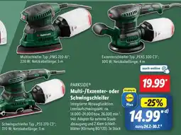 Lidl PARKSIDE Multi-/Exzenter- oder Schwingschleifer Angebot