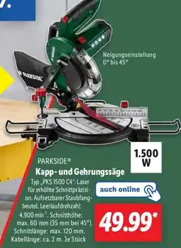Lidl PARKSIDE Kapp- und Gehrungssäge Angebot
