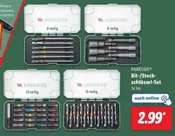 Lidl PARKSIDE Bit-/Steck- schlüssel-Set Angebot