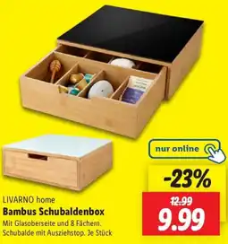 Lidl LIVARNO home Bambus Schubaldenbox Angebot