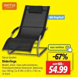 Lidl Siena Garden Bäderliege Angebot
