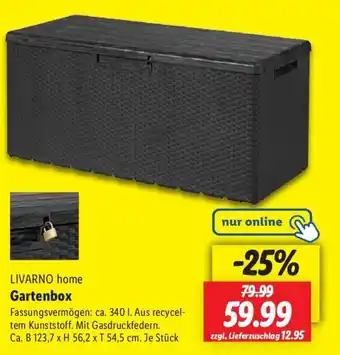 Lidl LIVARNO home Gartenbox Angebot