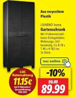 Lidl LIVARNO home Gartenschrank Angebot