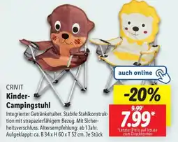 Lidl CRIVIT Kinder- Campingstuhl Angebot