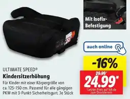 Lidl ULTIMATE SPEED Kindersitzerhöhung Angebot