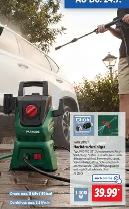 Lidl PARKSIDE Hochdruckreiniger Angebot
